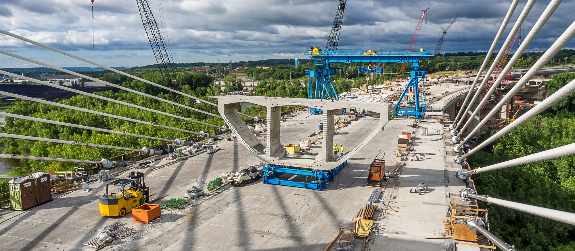 St. Croix Crossing Bridge Construction