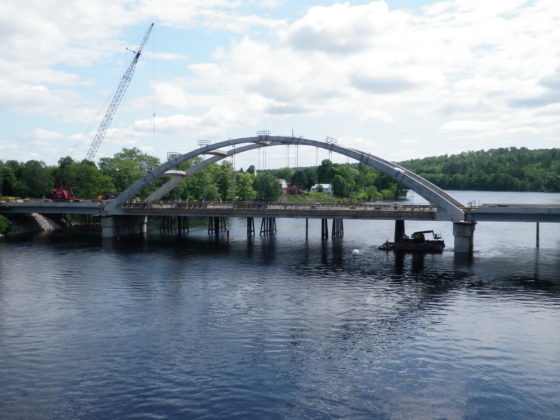 Norridgewock Bridge Construction